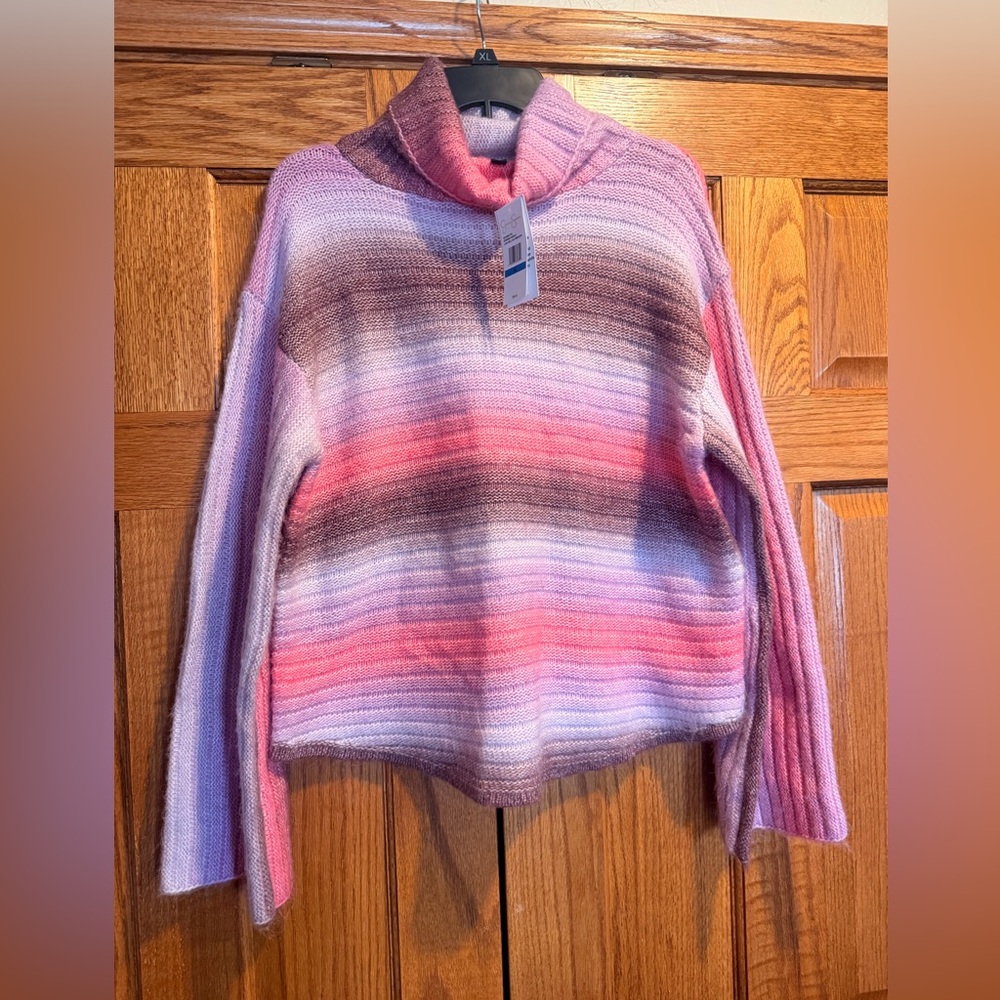 Jessica Simpson Striped Turtleneck Women's Sweater